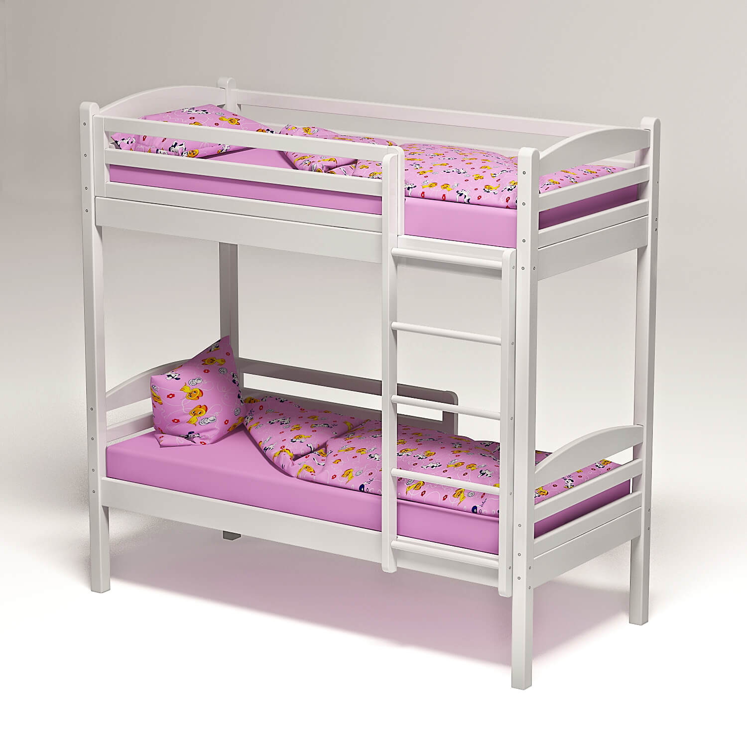 картинка Кровать двухъярусная Ника, цветная 1200/1400х600 мм. от магазина ДетсадЯр