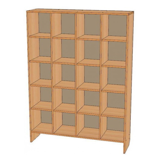 картинка Шкаф для горшков на 20 мест (вертикальный тип) от магазина ДетсадЯр