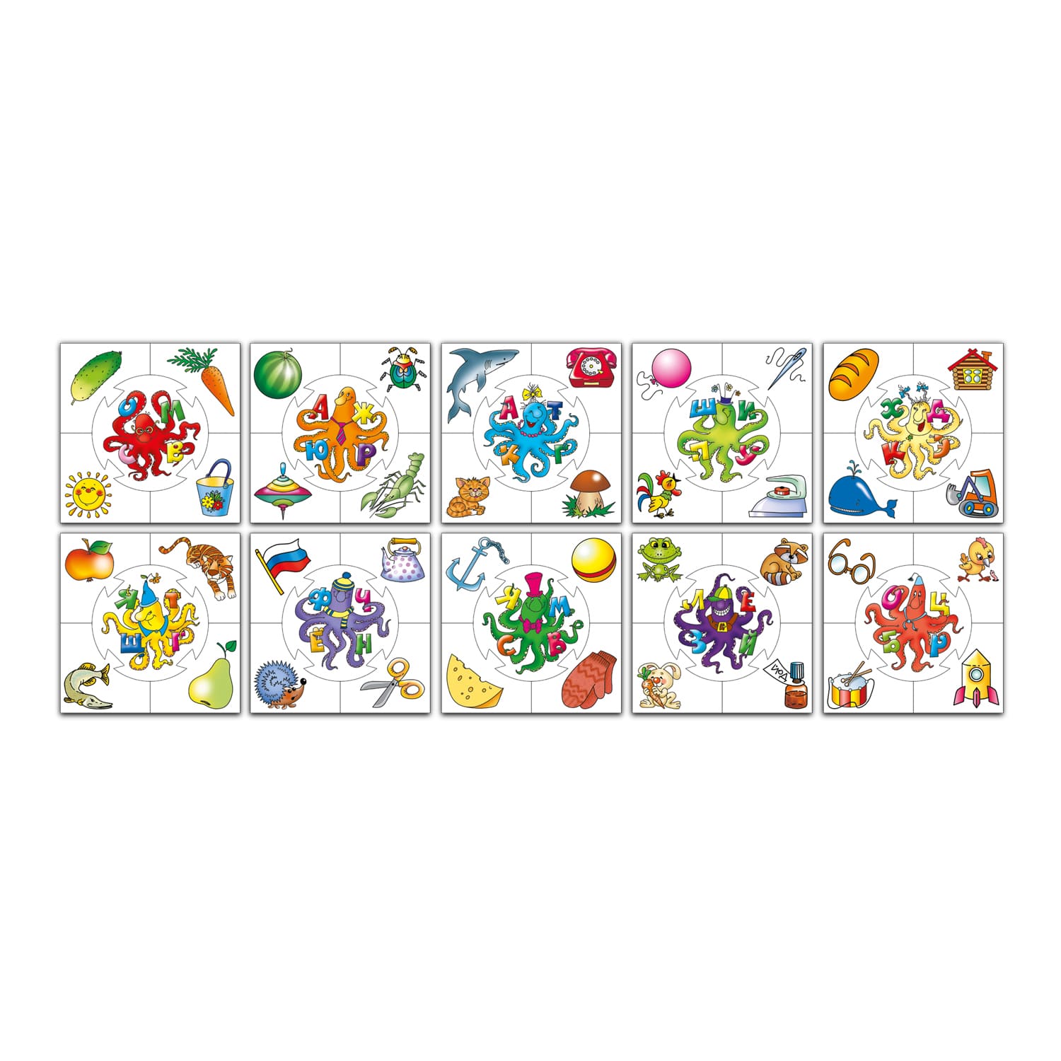 картинка Настольная игра "Алфавит" из серии "Учись, играя" 00071 от магазина ДетсадЯр