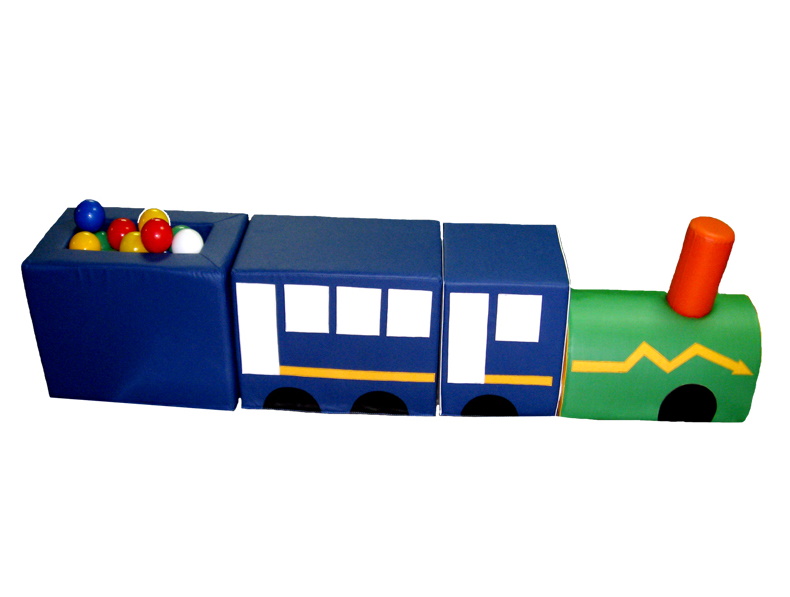 картинка Конструктор мягкий поезд Малыш 4 модуля (4 вида), ТИ от магазина ДетсадЯр