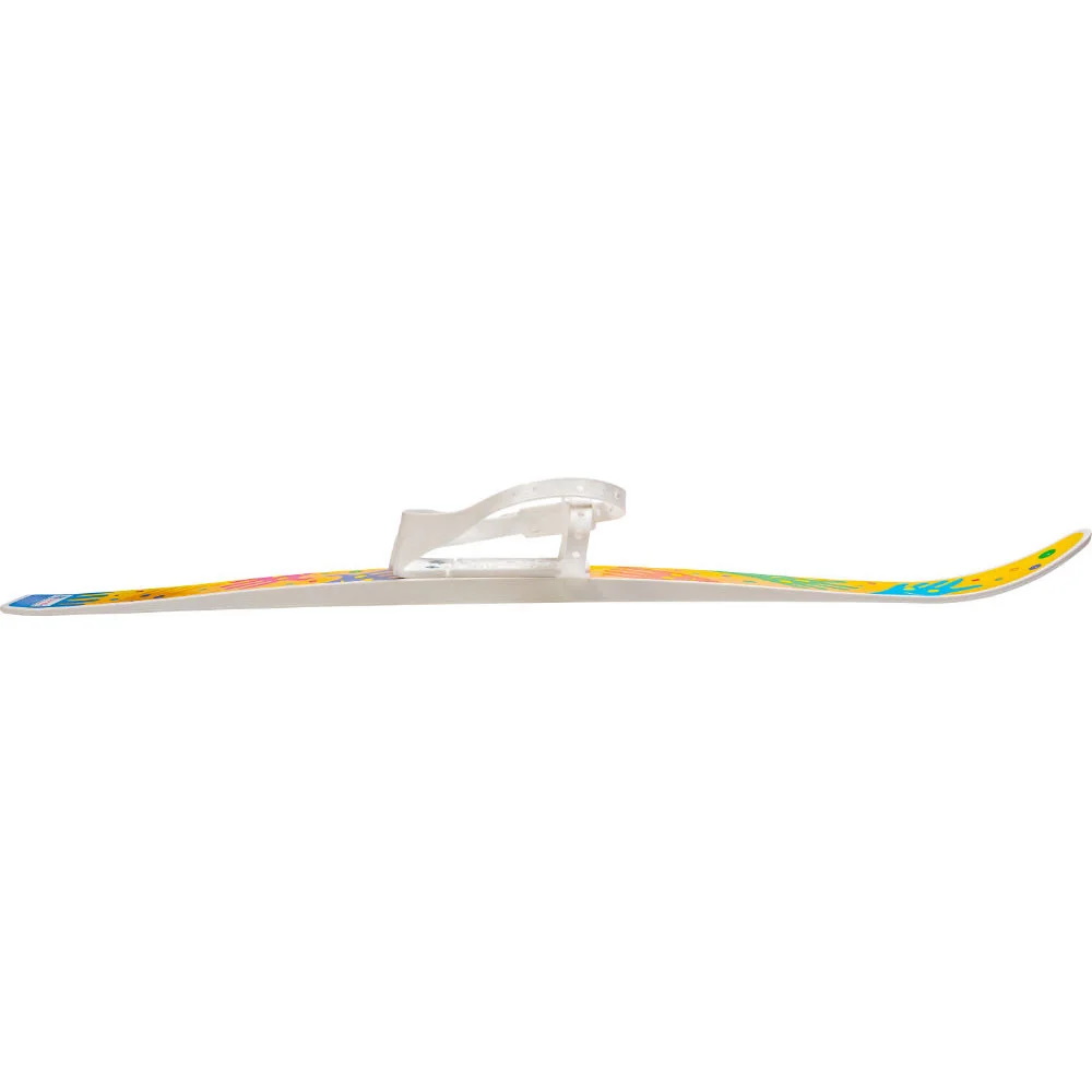 Лыжи пластиковые Цветные ручки, длина лыж 75 см., с палками 75 см., Олимпик Спорт 