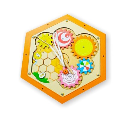 картинка Бизиборд «Пчелиные соты» модуль №5, Приоритет от магазина ДетсадЯр