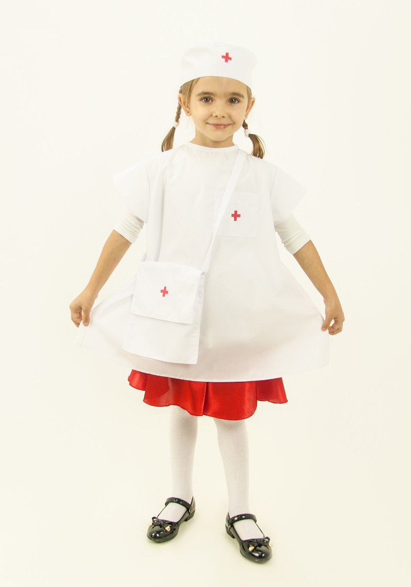 картинка Костюм детский профессия: Медсестра (халат + шапочка + сумка), МВ от магазина ДетсадЯр
