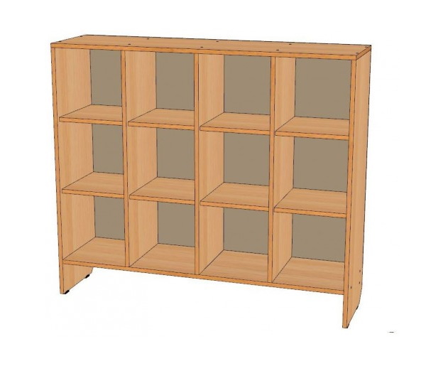 картинка Шкаф для горшков на 12 мест (горизонтальный тип) от магазина ДетсадЯр