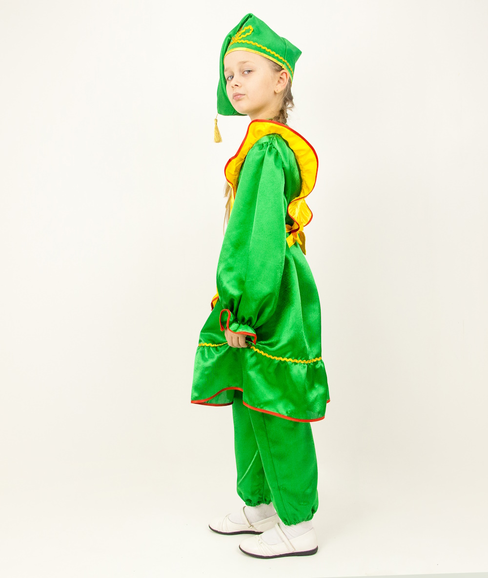 картинка Детский Татарский народный костюм (девочка) (платье, фартук, шаровары, калфак), МВ от магазина ДетсадЯр