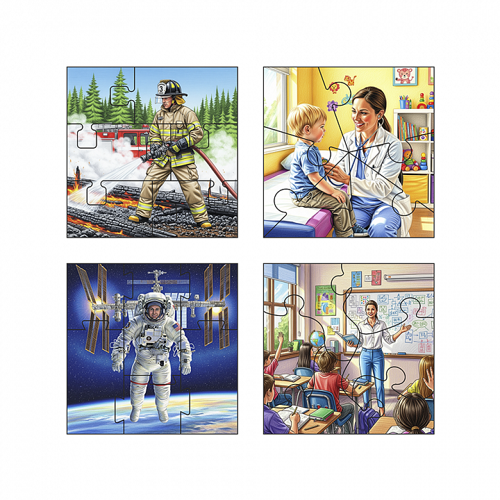 картинка Набор дидактических пазлов (сюжетные картинки), НВ-032, Ты и Я от магазина ДетсадЯр