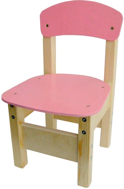 Варианты Стул детский массив фанера 1-гр. роста (H-26 см.) цвет Розовый (Акция) для детей дошкольного возраста 