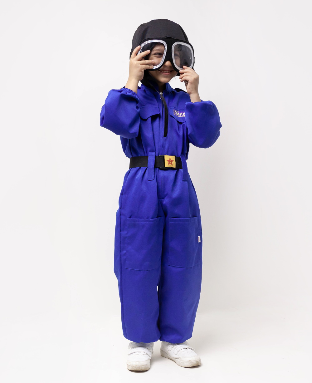 картинка Костюм Военный летчик детский (шлем + комбинезон + ремень), МВ от магазина ДетсадЯр