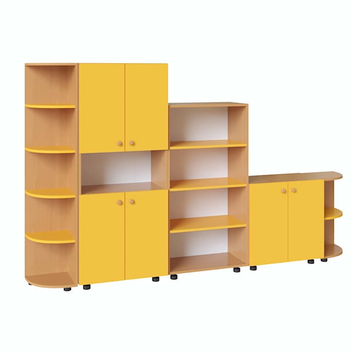 картинка Стенка для игрушек Мини 2400*320*1490 мм. от магазина ДетсадЯр