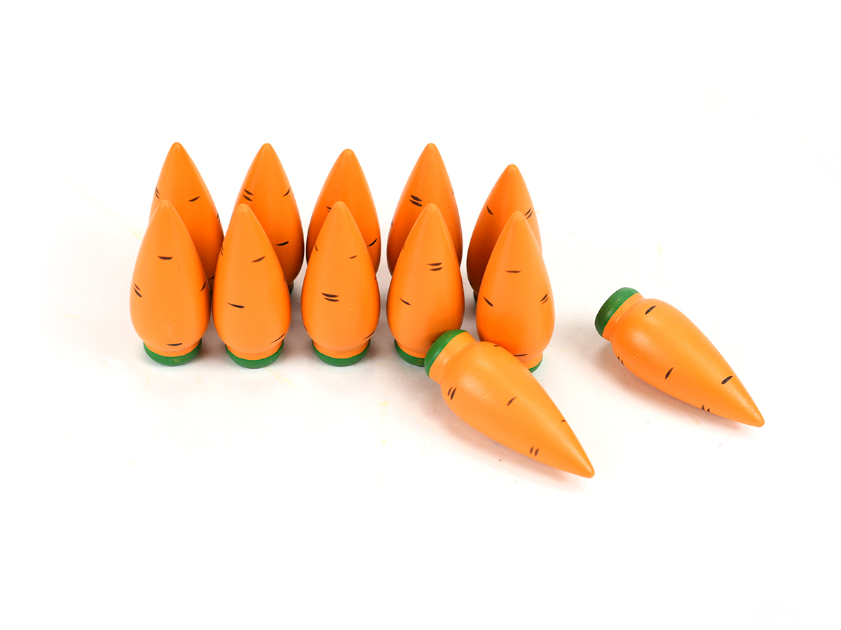 картинка Счетный материал Морковь (12 шт.) окрашенная, ФДИБ, СМ-003 от магазина ДетсадЯр