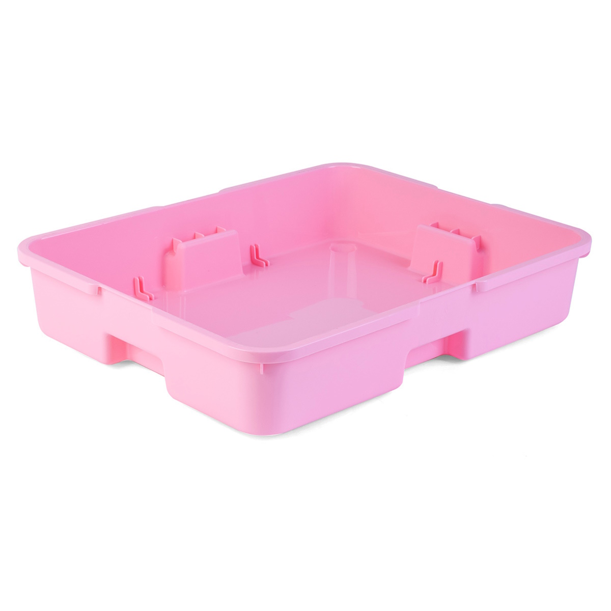 картинка Контейнер №1 малый розовый с крышкой. Размер: 440*350*90 мм., система хранения Игротека от магазина ДетсадЯр