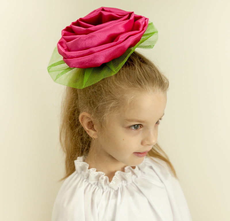картинка Шапочка цветок Роза розовая от магазина ДетсадЯр