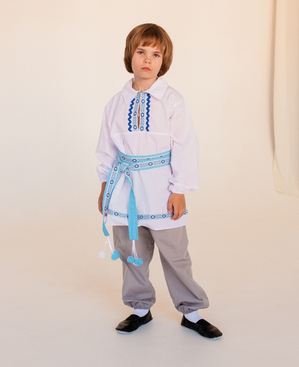 картинка Белорусский народный костюм (мальчик), (рубаха + штаны + кушак) МВ от магазина ДетсадЯр