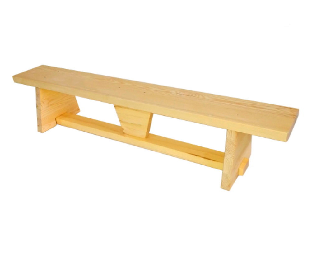 Гимнастическая скамейка (скамья) 1,5 м. с деревянными ножками ПА 