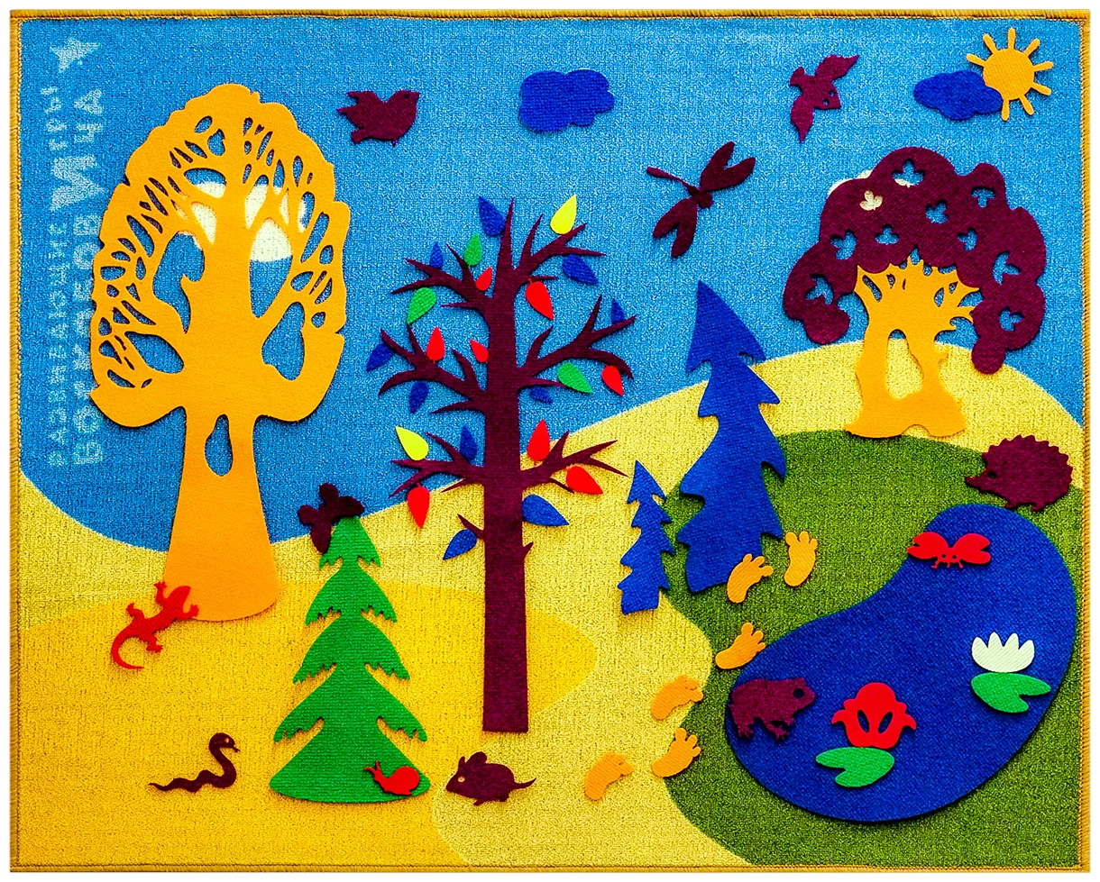 картинка Фиолетовый лес большой 1,5*2,5 м., Развивающие игры Воскобовича  от магазина ДетсадЯр