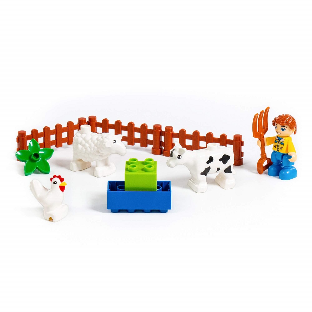 картинка Конструктор Макси - Весёлая ферма (50 элементов) (в коробке), 77578, Полесье от магазина ДетсадЯр