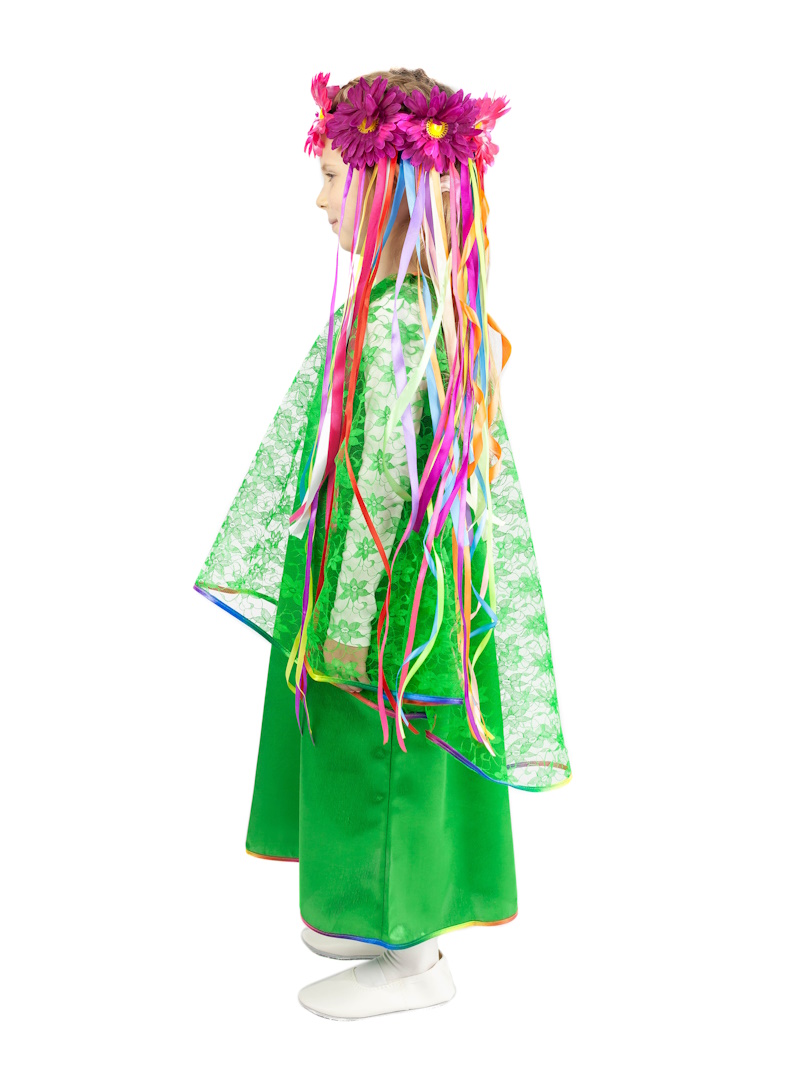 картинка Костюм Лето для девочки: платье + головной убор, МВ от магазина ДетсадЯр