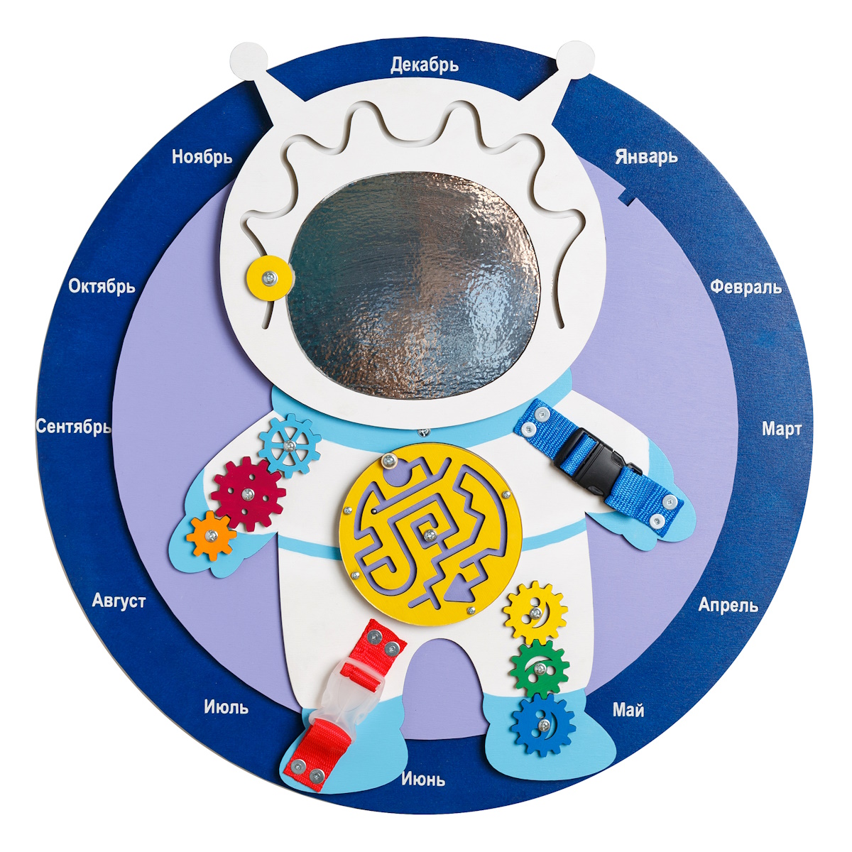 картинка Бизиборд Космонавт, диаметр 60 см., SL от магазина ДетсадЯр