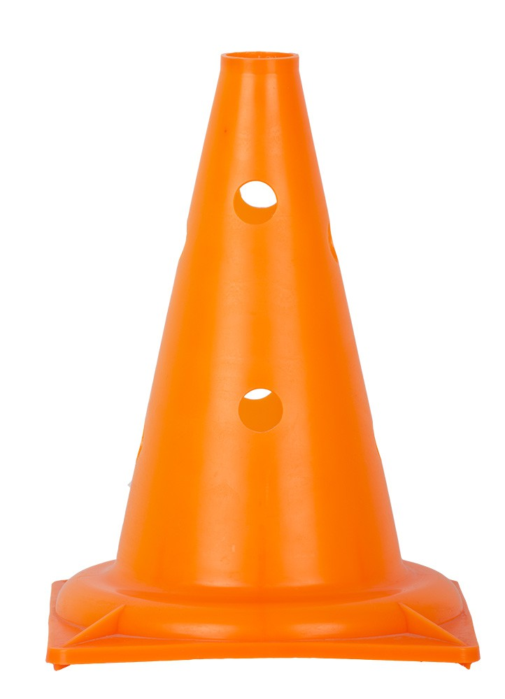 Конус спортивный с отверстиями (оранжевый) высота 32,5 см. Совтехстром 