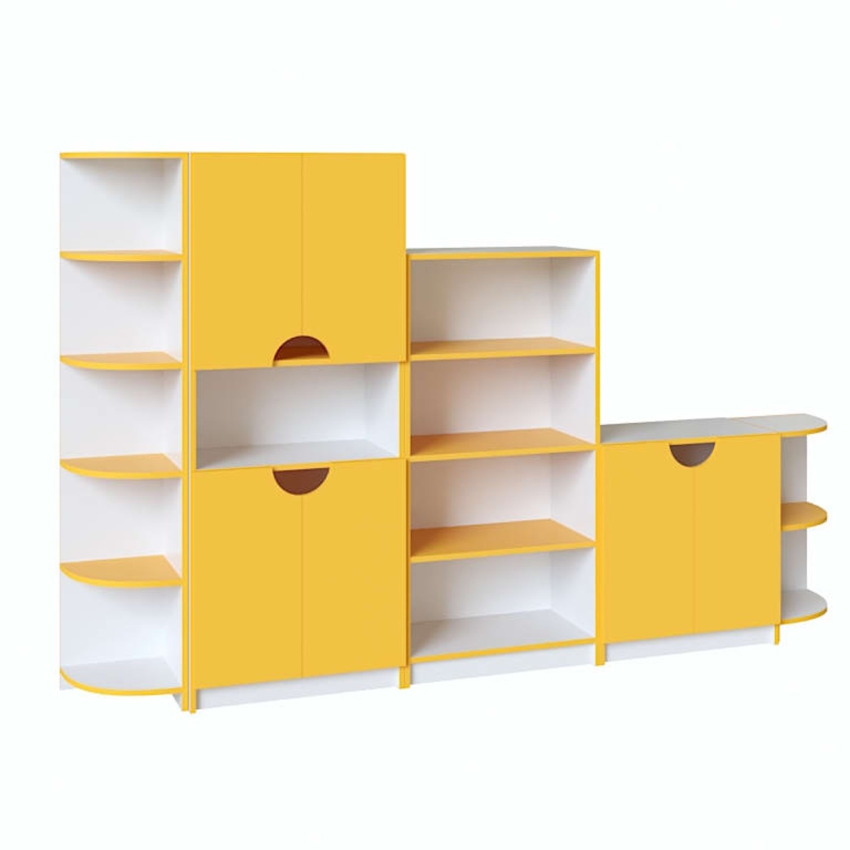 картинка Стенка для игрушек Мини 2400*320*1490 мм. от магазина ДетсадЯр