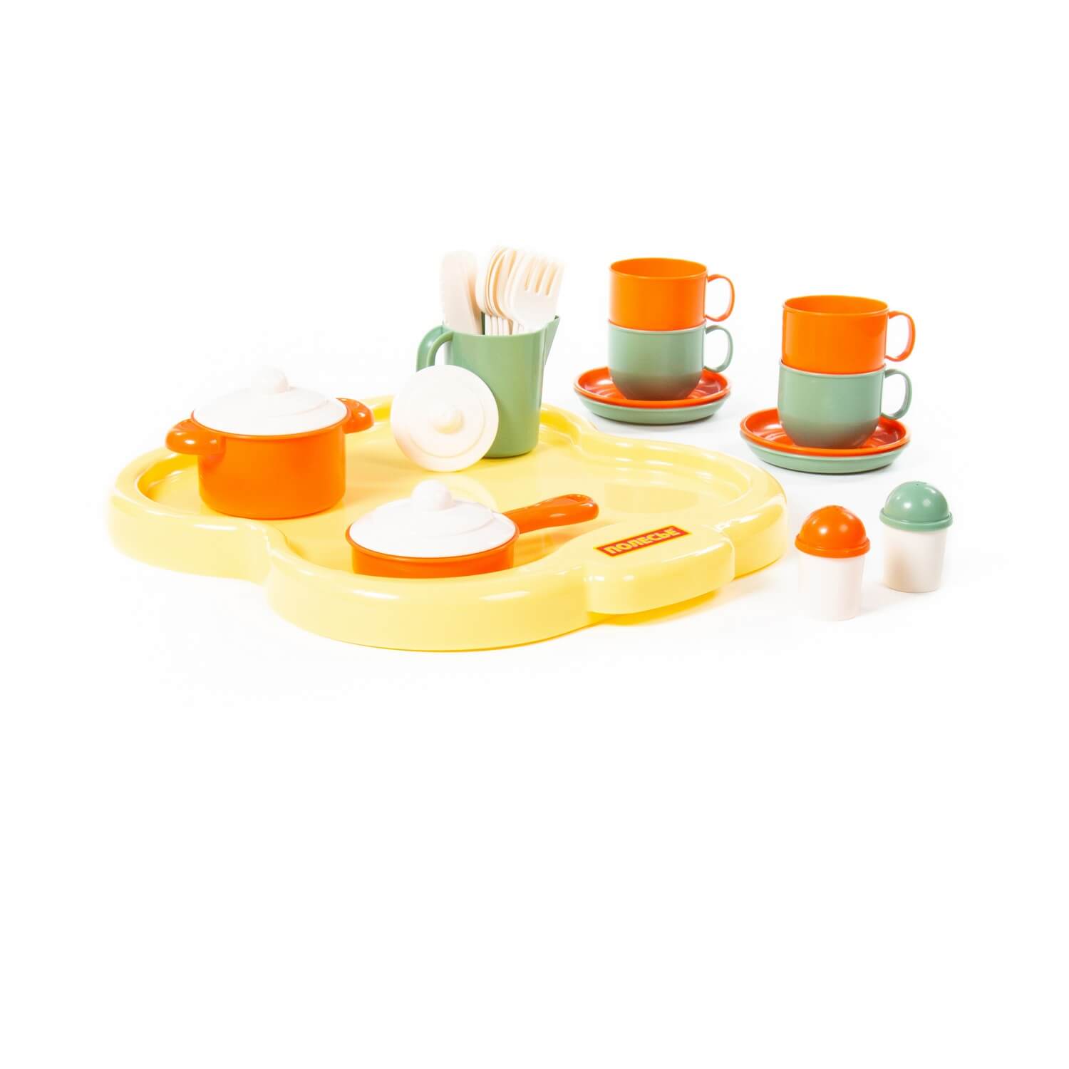 картинка Набор детской посуды Янина с подносом на 4 персоны 4060, Полесье  от магазина ДетсадЯр