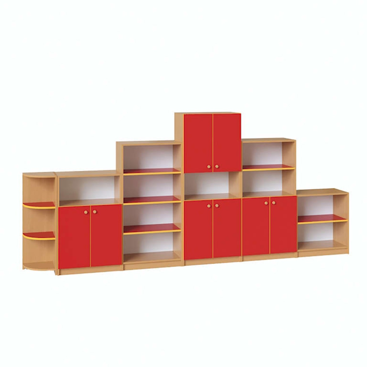 картинка Стенка для игрушек Стандарт 3300*320*1490 мм. от магазина ДетсадЯр