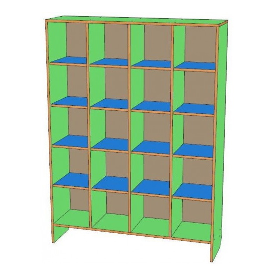 картинка Шкаф для горшков на 20 мест (вертикальный тип) от магазина ДетсадЯр
