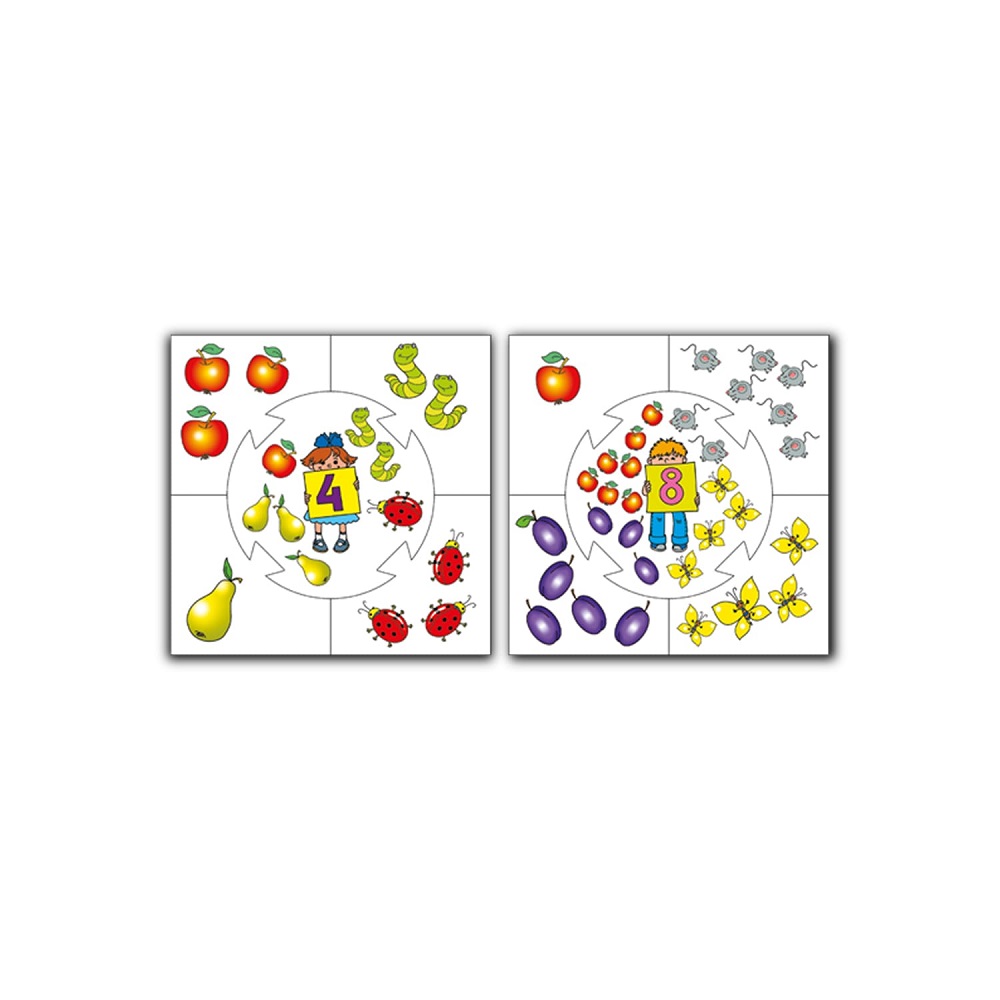 картинка Сколько не хватает, настольная игра серии Учись, играя, 00074, Десятое Королевство от магазина ДетсадЯр