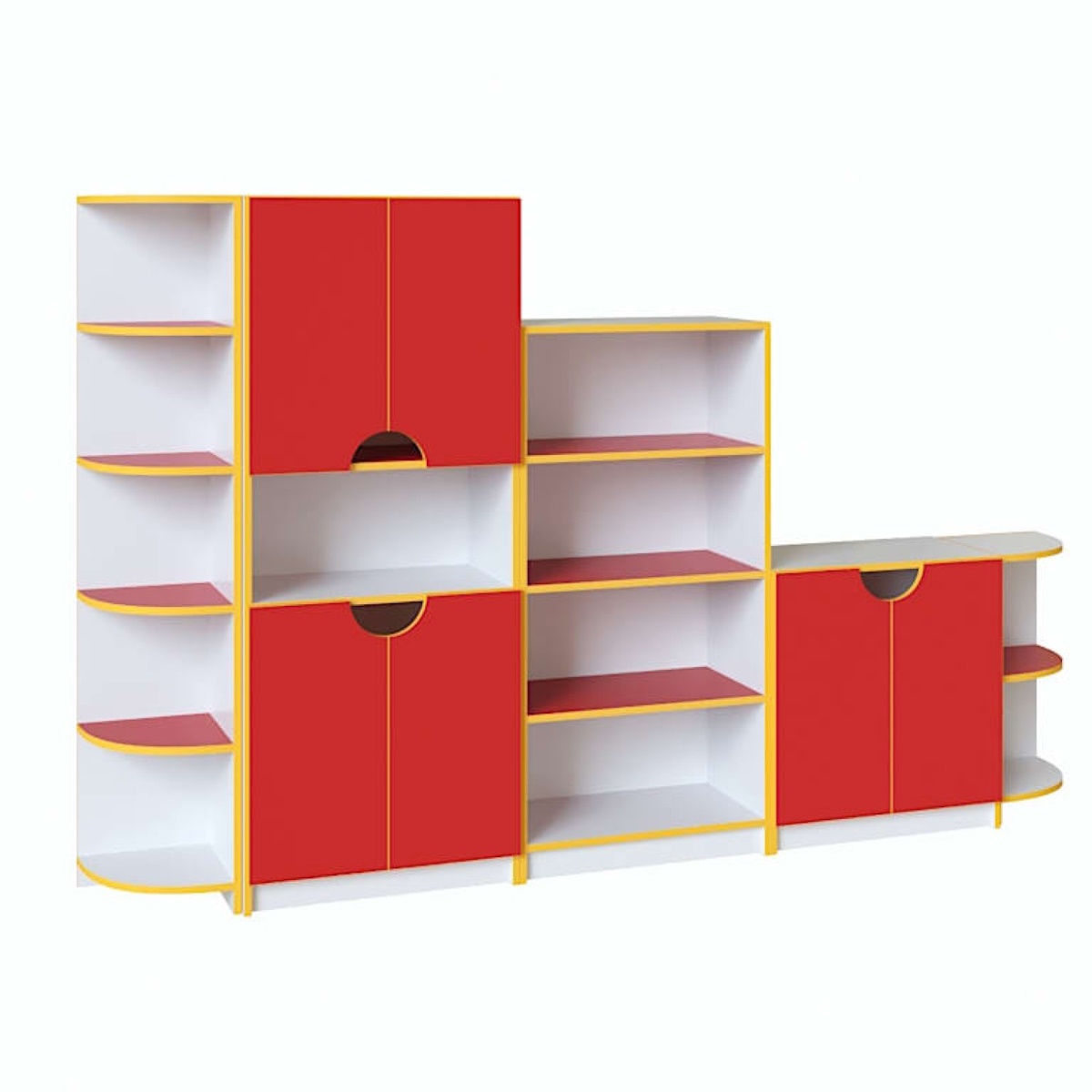картинка Стенка для игрушек Мини 2400*320*1490 мм. от магазина ДетсадЯр