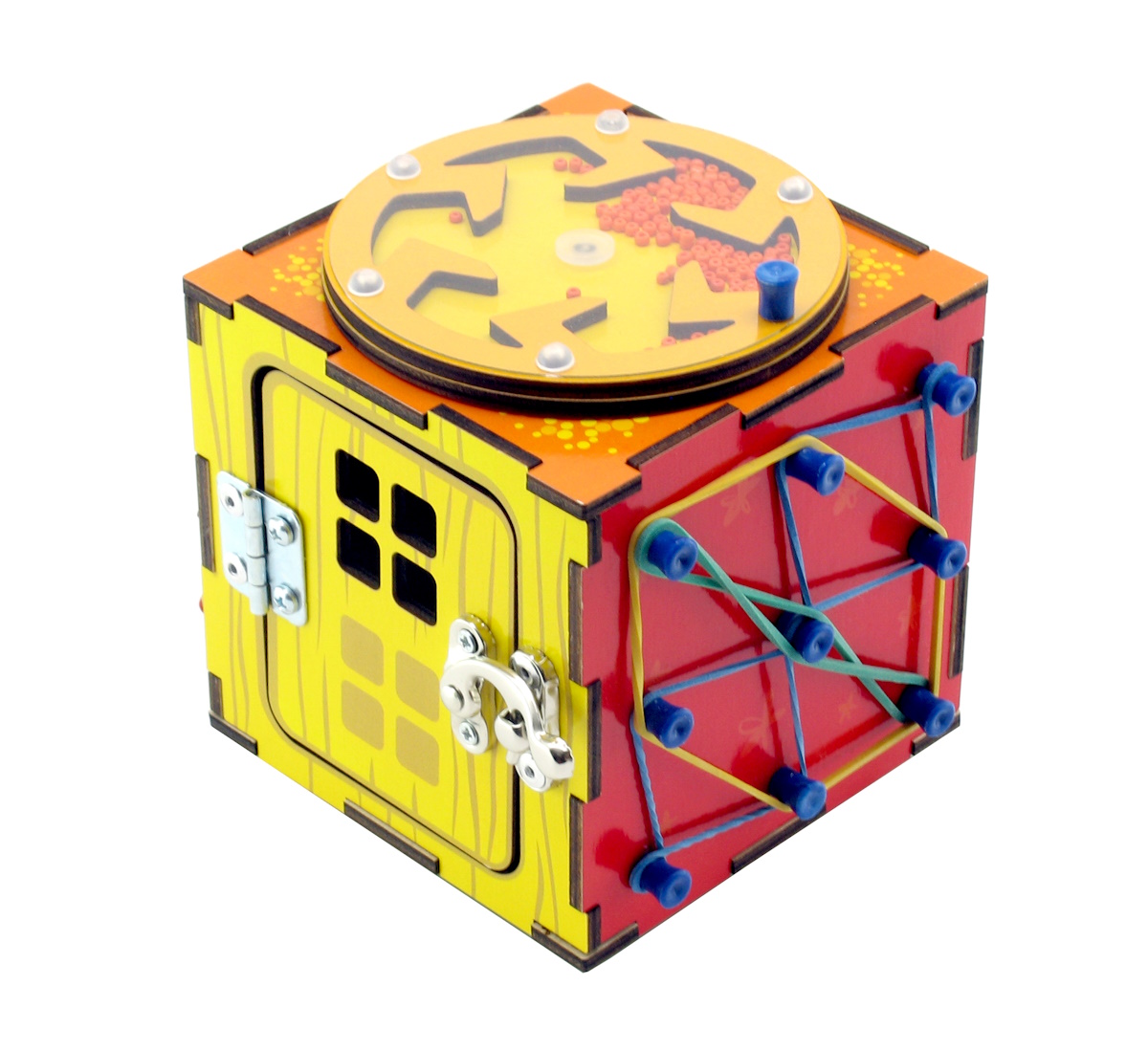 картинка  Развивающая игра Бизи-кубик, Мастер Игрушек, IG0290 от магазина ДетсадЯр