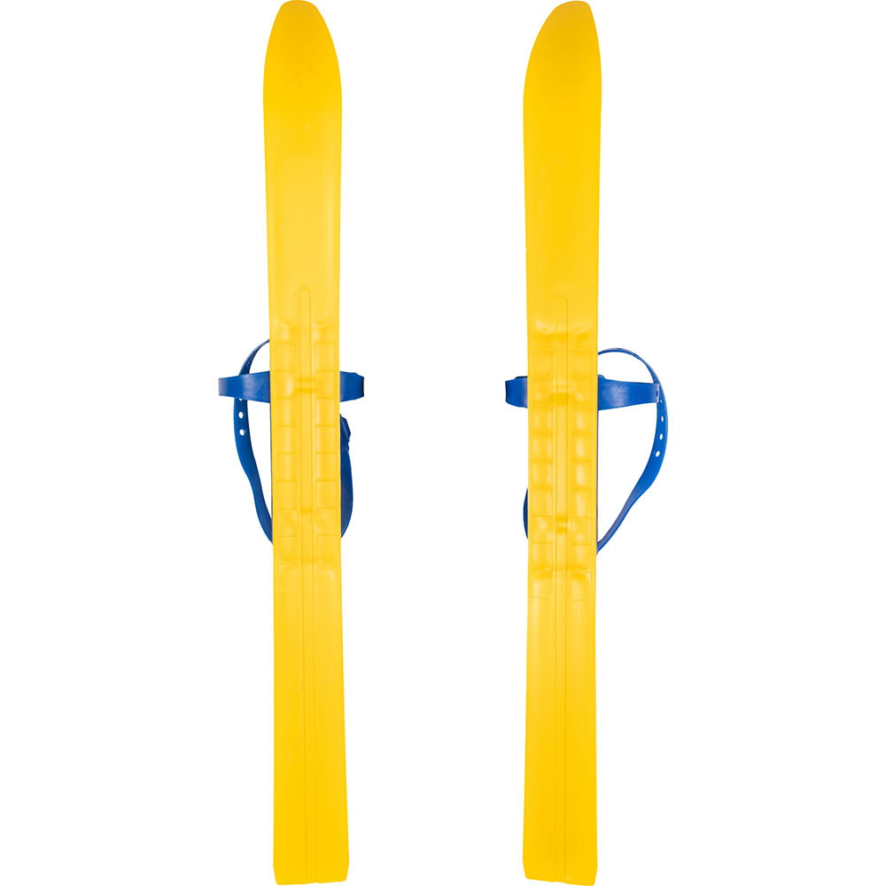 Лыжи пластиковые Мишки, длина лыж 65 см., с палками 75 см., Олимпик Спорт 