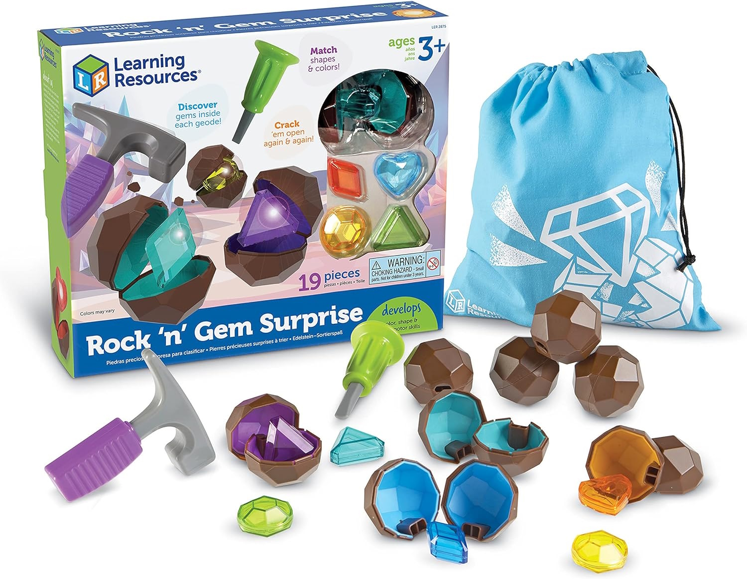 картинка Развивающая игрушка Драгоценный сюрприз (19 элементов), Learning Resources, LER2875 от магазина ДетсадЯр