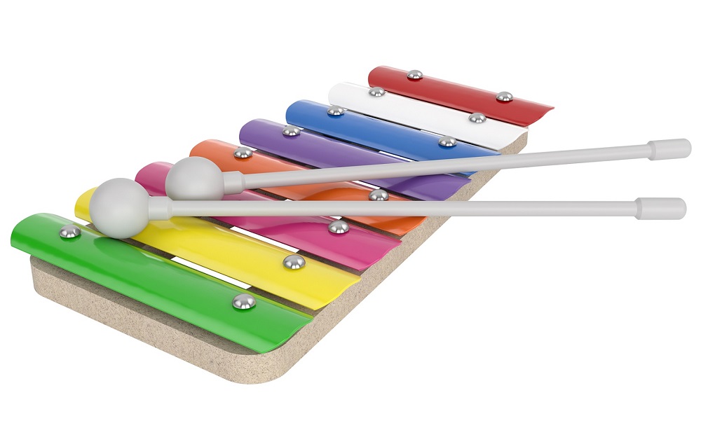 картинка Детский металлофон 8 нот, 02351, Десятое Королевство от магазина ДетсадЯр