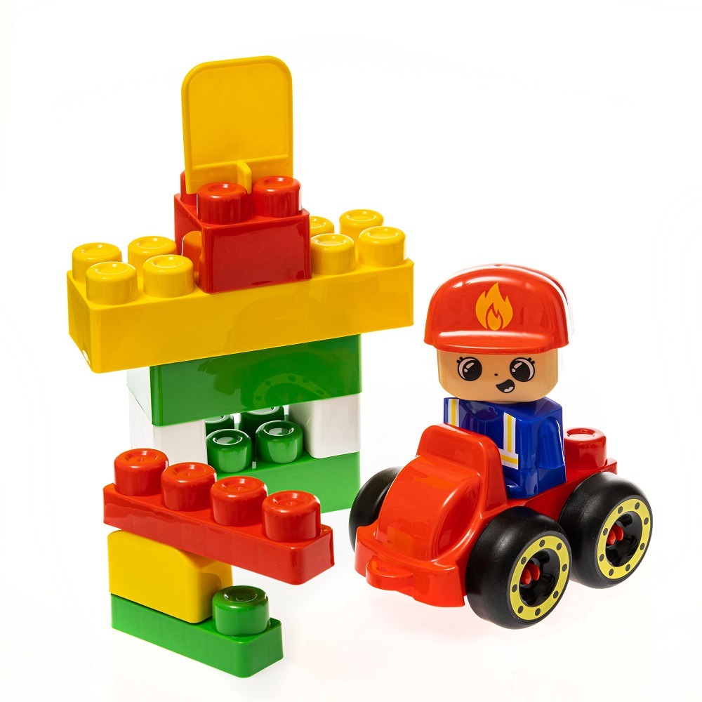 картинка Конструктор пластиковый Пожарная часть 35 деталей Baby Blocks, 03907, Десятое Королевство  от магазина ДетсадЯр