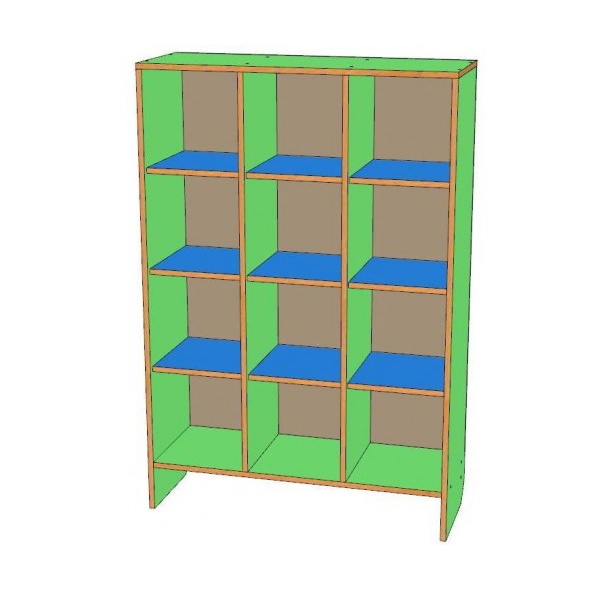картинка Шкаф для горшков на 12 мест (вертикальный тип) от магазина ДетсадЯр