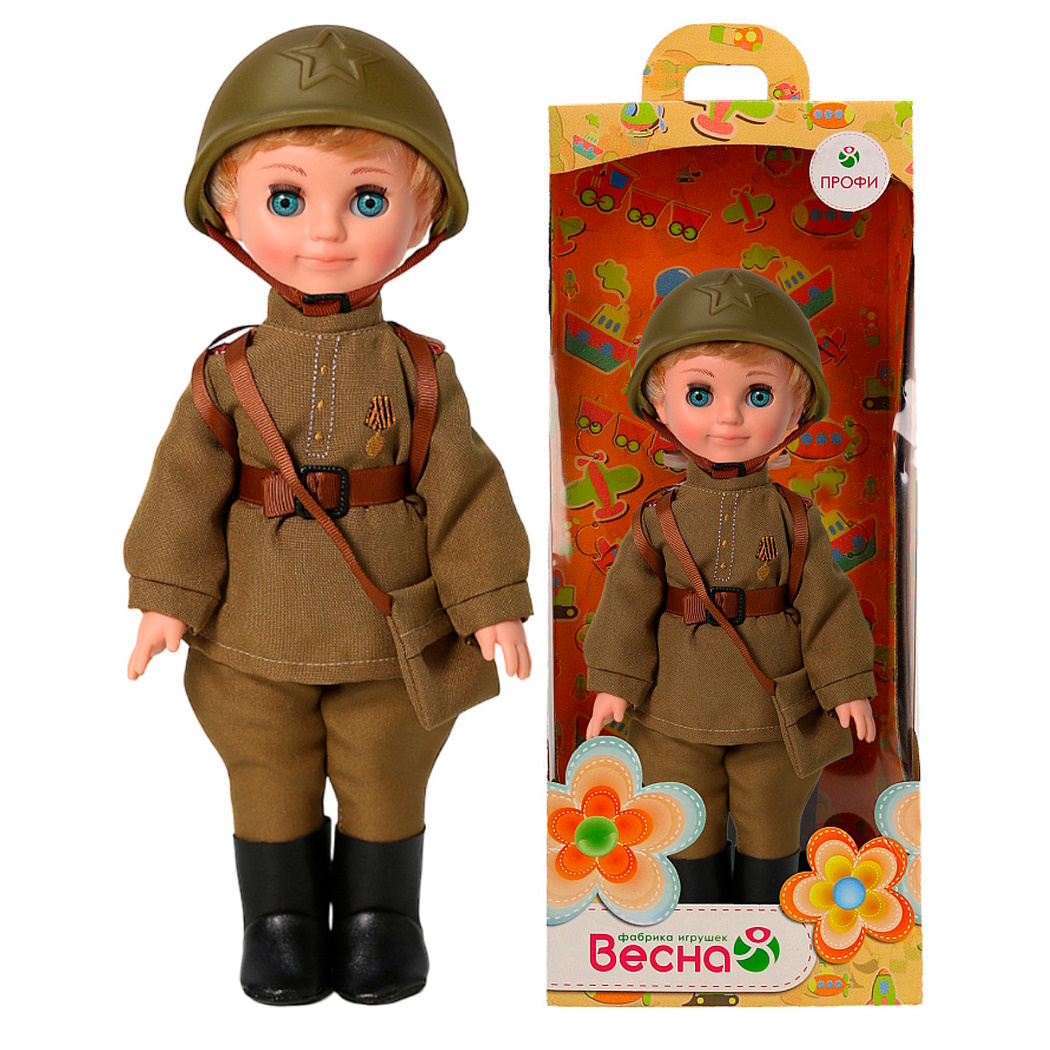 картинка Кукла Пехотинец с каской, Весна, В3979 от магазина ДетсадЯр