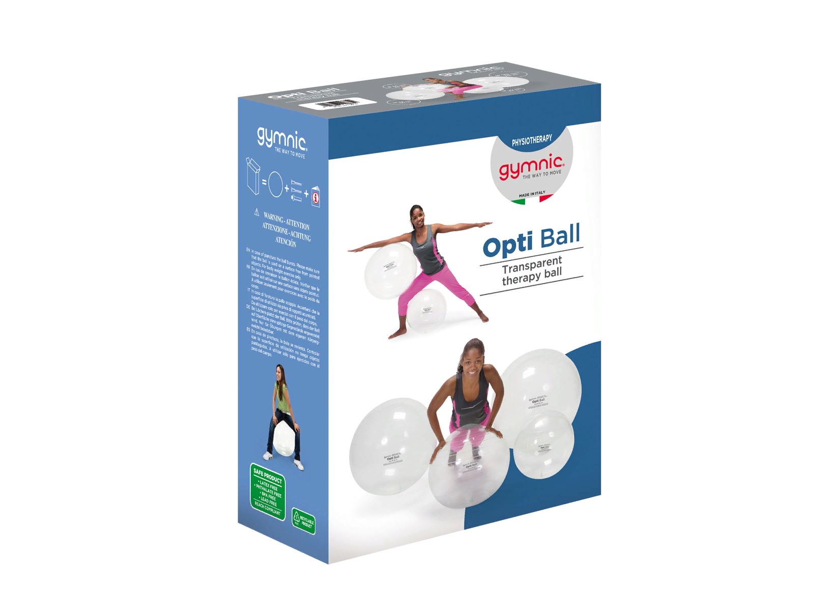 Мяч Opti Boll (Опти Бол) 75 см. прозрачный, LEDRAPLASTIC (Италия) 