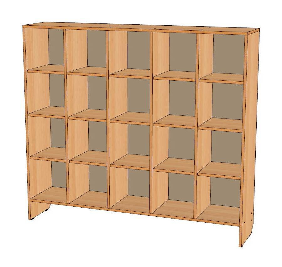 картинка Шкаф для горшков на 20 мест (горизонтальный тип) от магазина ДетсадЯр