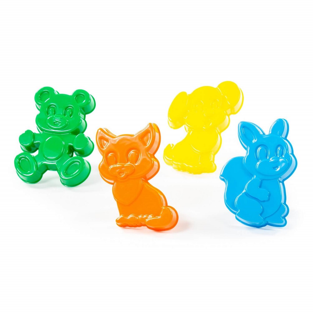 картинка Формочки (белочка + пёсик + котёнок + медведь), 7179, Полесье от магазина ДетсадЯр