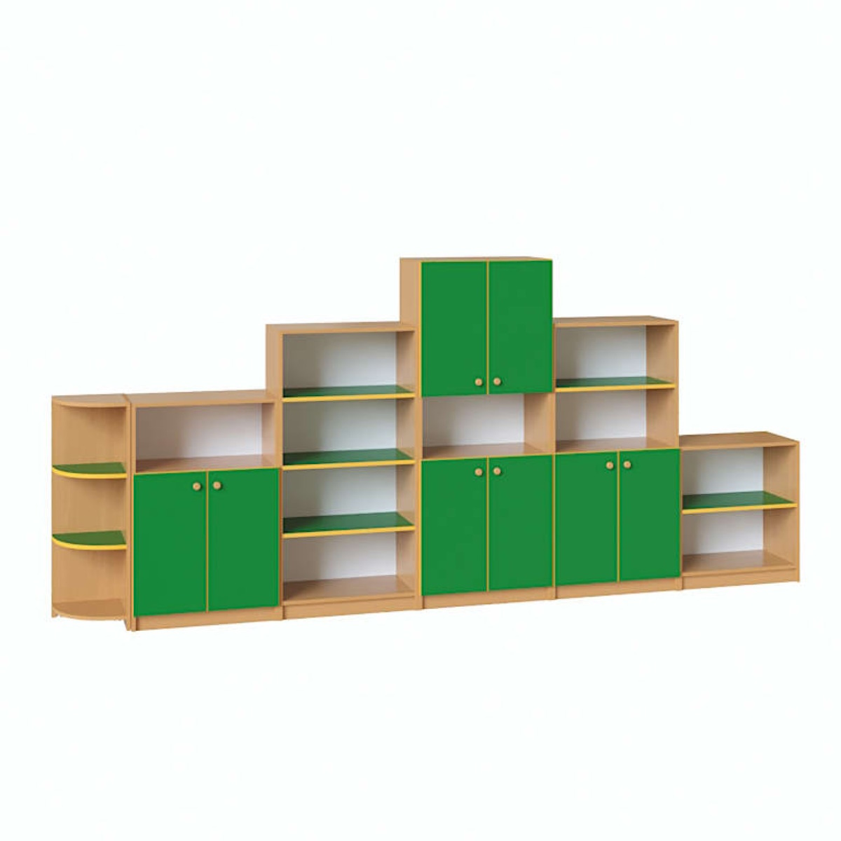 картинка Стенка для игрушек Стандарт 3300*320*1490 мм. от магазина ДетсадЯр
