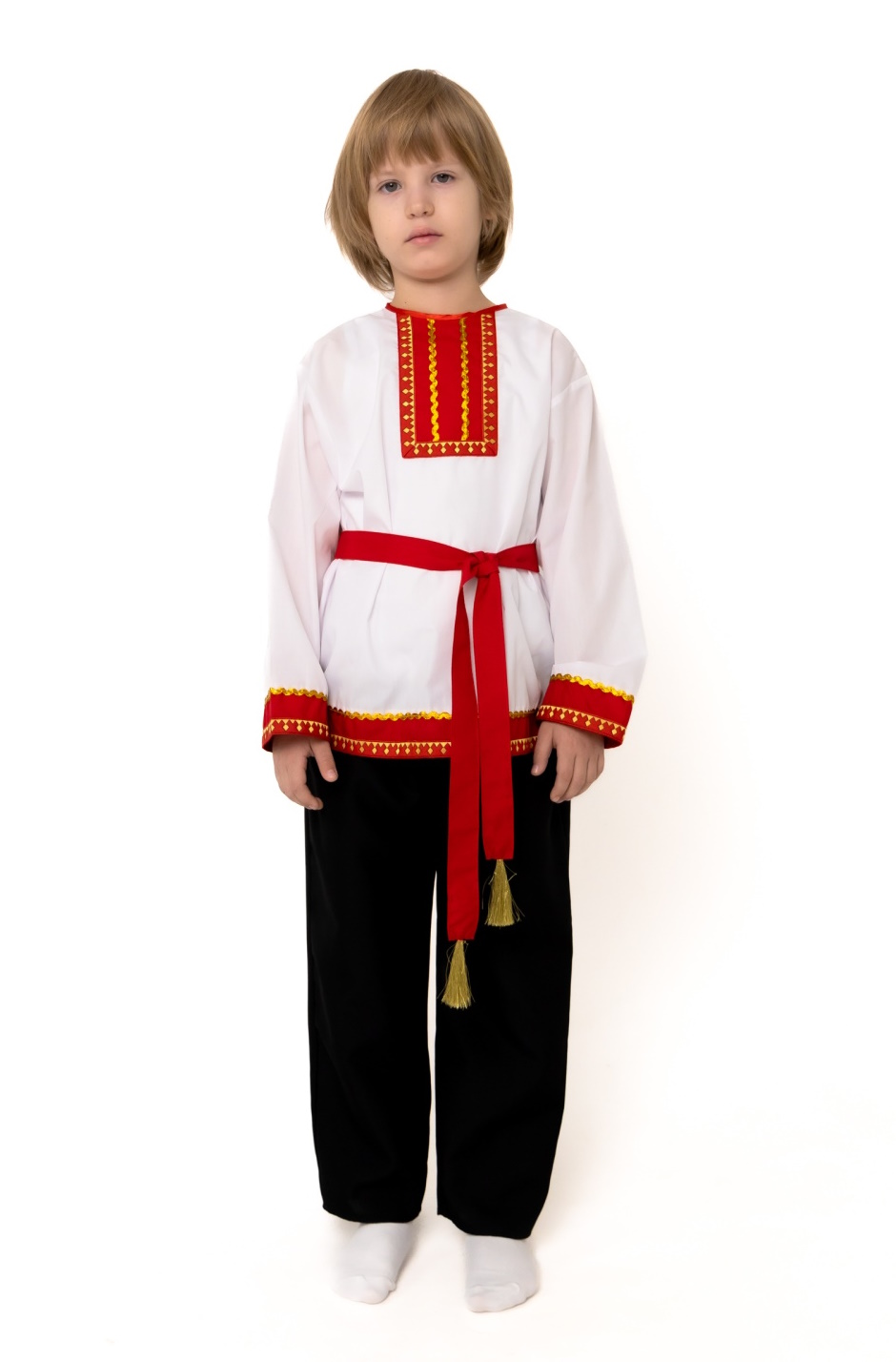картинка Детский Мордовский народный костюм (мальчик), (штаны, рубаха, пояс) МВ от магазина ДетсадЯр