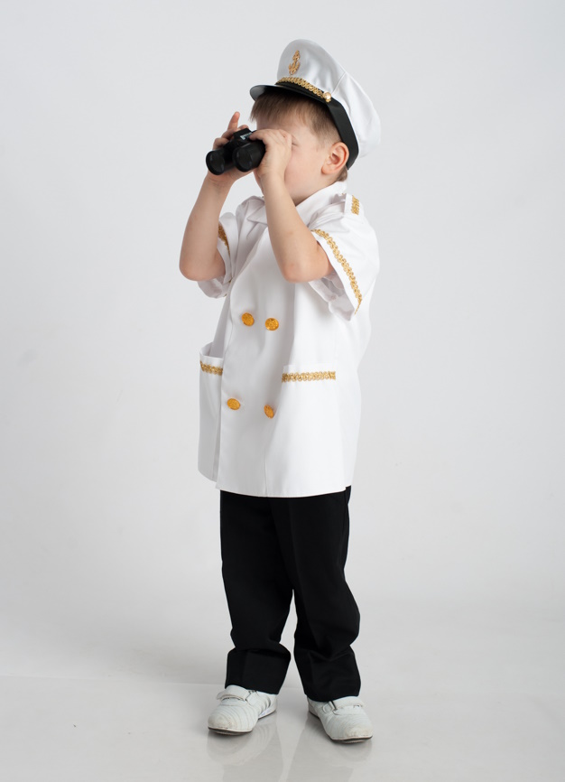 картинка Костюм детский профессия: Капитан (курта + фуражка), МВ от магазина ДетсадЯр
