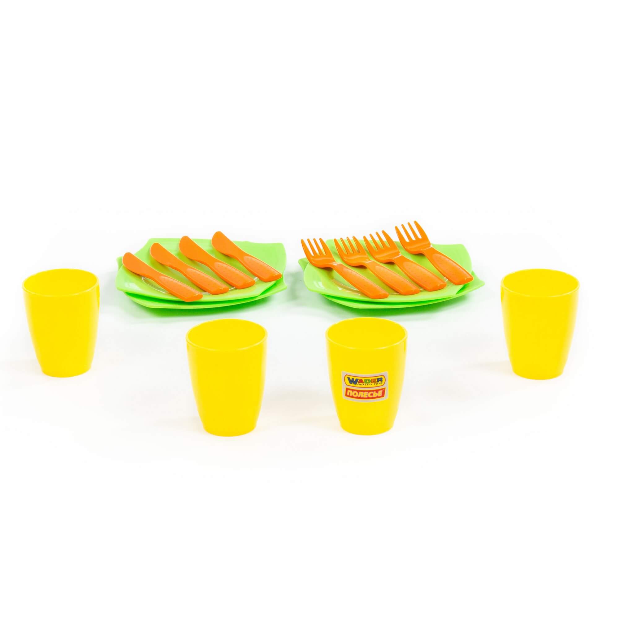 картинка Набор детской посуды столовый на 4 персоны 40633, Полесье  от магазина ДетсадЯр