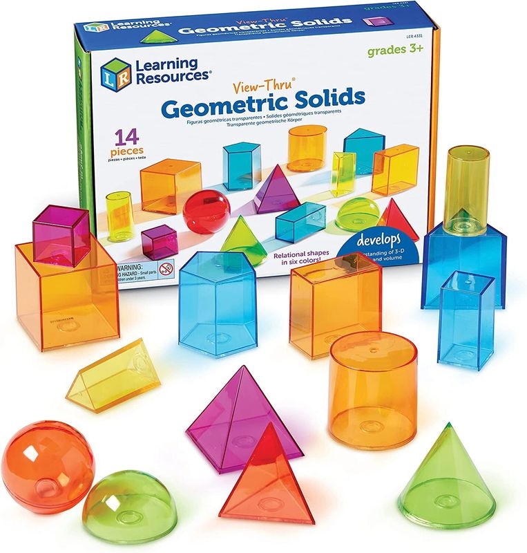 картинка Развивающая игрушка Геометрические фигуры (14 элементов) Learning Resources, LER4331 от магазина ДетсадЯр