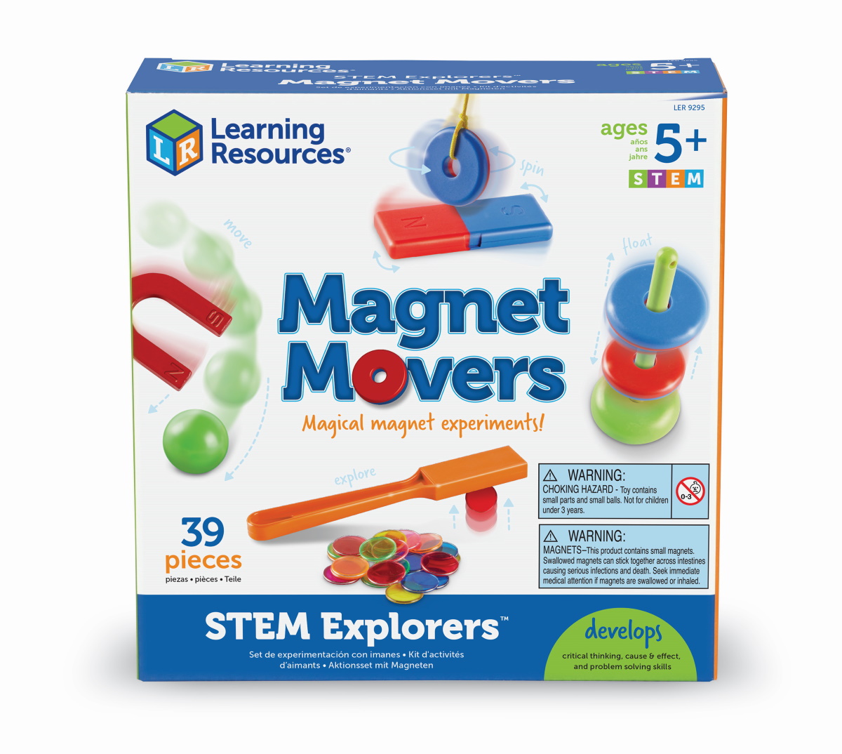 картинка Волшебные магниты. STEM версия (39 элементов) Learning Resources, LER9295 от магазина ДетсадЯр
