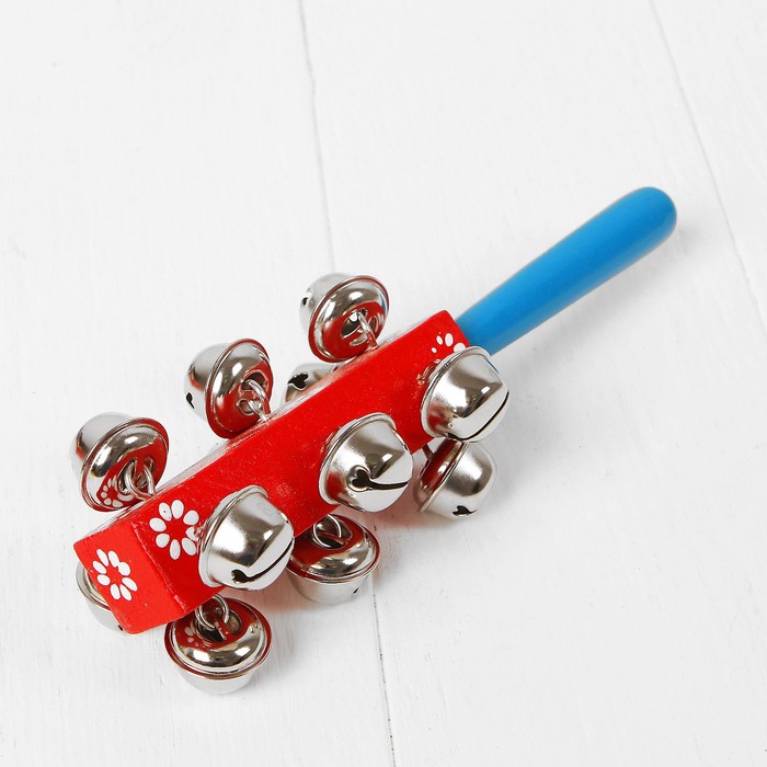 картинка Погремушка с колокольчиками и ручкой, цвета МИКС. от магазина ДетсадЯр