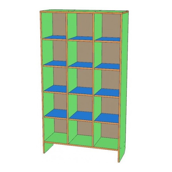 картинка Шкаф для горшков на 15 мест (вертикальный тип) от магазина ДетсадЯр