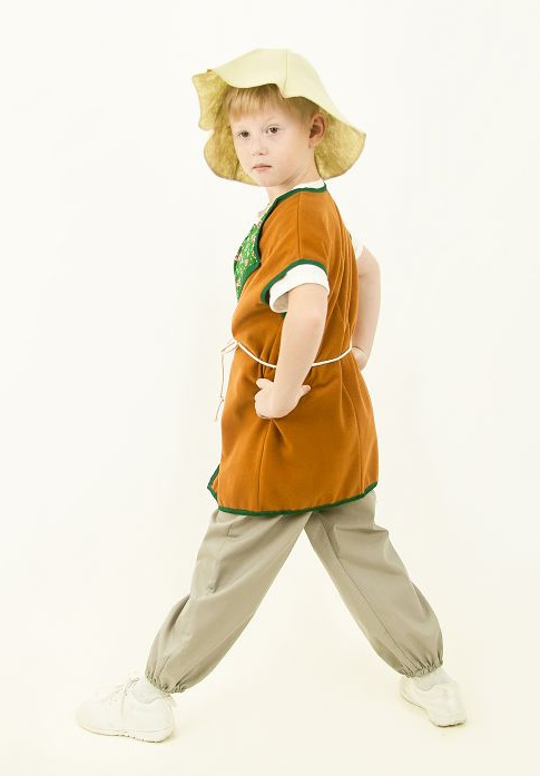 картинка Костюм детский профессия: Пастух (жилет на подкладе, шляпа с полями), МВ от магазина ДетсадЯр