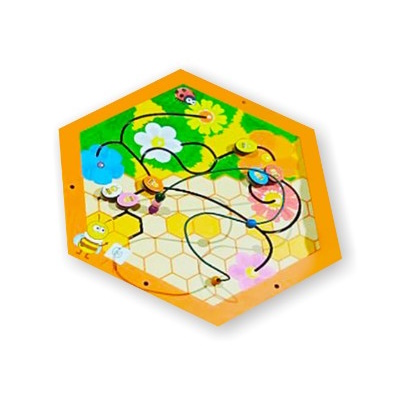 картинка Бизиборд «Пчелиные соты» модуль №3, Приоритет от магазина ДетсадЯр