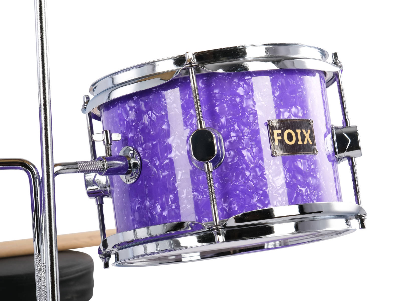 картинка Барабанная установка детская, фиолетовая, Foix, CDF-1096PR  от магазина ДетсадЯр